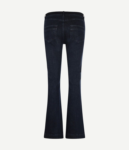 Steppin' Out flared jeans dames dark blue denim