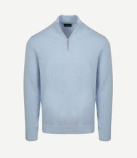 Half-zip trui colin lichtblauw