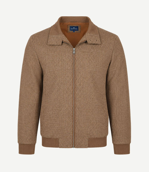 Herritage jack wool blend pepita bruin