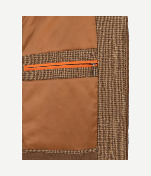 Herritage jack wool blend pepita bruin