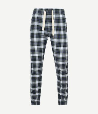 Steppin' Out loungebroek ruit blauw en groen | Regular-fit