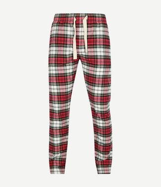 Steppin' Out loungebroek ruit rood | Regular-fit