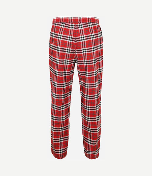 Loungebroek ruit rood