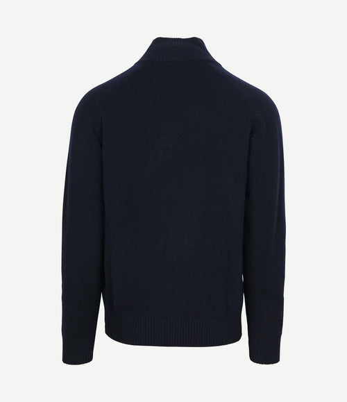 Mocker trui lamswol donkerblauw
