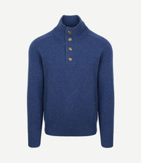 Mocker trui lamswol royal blauw