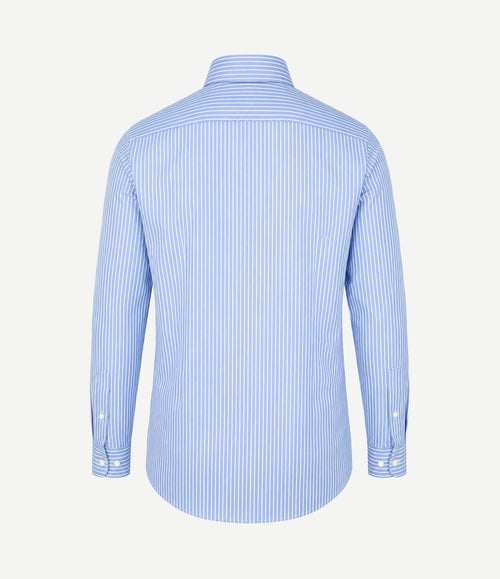 Oxford overhemd stripe blauw