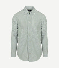 Overhemd big stripe groen