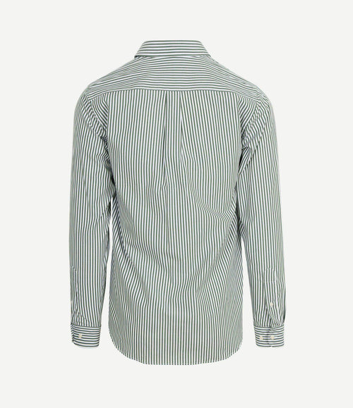 Overhemd big stripe groen