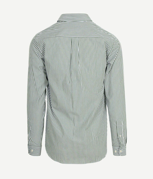 Overhemd big stripe groen