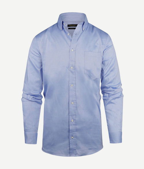 Steppin' Out overhemd regular-fit dobby lichtblauw regular-fit