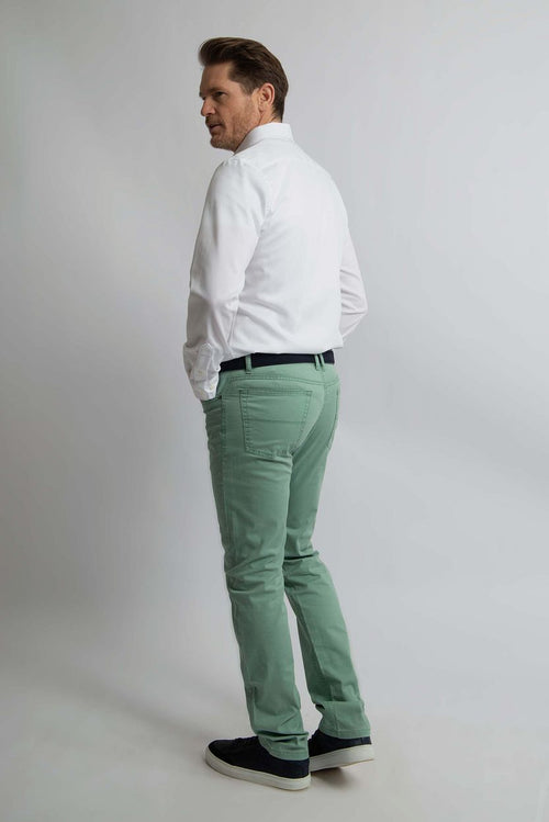 Steppin' Out overhemd slim-fit dobby wit
