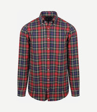 Overhemd flanel checks rood