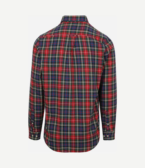 Overhemd flanel checks rood