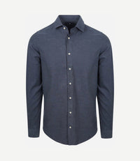 Overhemd flanel donkerblauw