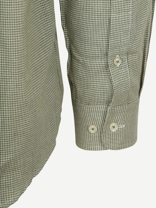 Steppin' Out overhemd flanel pepita groen | Slim-fit