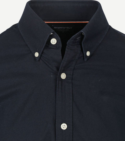 Steppin' Out overhemd Oxford donkerblauw | Regular-fit