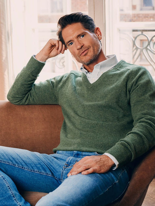 Steppin' Out overhemd Oxford streep lichtgroen | Regular-fit