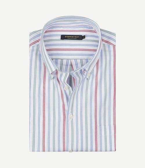 Overhemd Oxford streep multicolour