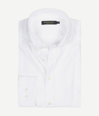 Steppin' Out overhemd Oxford wit | Regular-fit