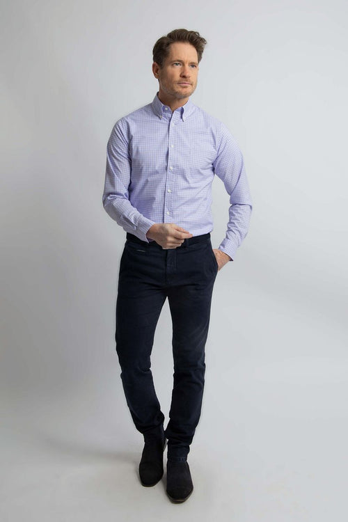 Steppin' Out overhemd ruiten blauw rood | Regular-fit