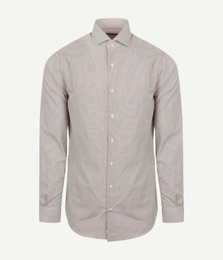 Steppin' Out overhemd streep bruin | Regular-fit Steppin' Out overhemd streep bruin | Regular-fit