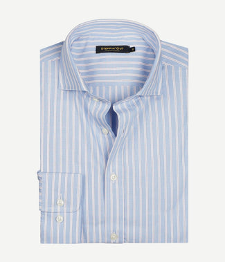 Steppin' Out overhemd streep lichtblauw rood | Regular-fit Steppin' Out overhemd streep lichtblauw rood | Regular-fit