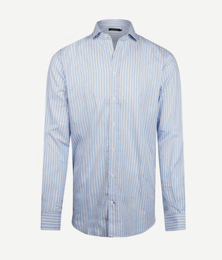 Steppin' Out overhemd streep lichtblauw rood | Regular-fit Steppin' Out overhemd streep lichtblauw rood | Regular-fit