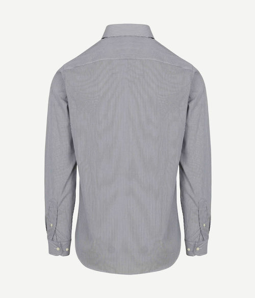 Steppin' Out overhemd streep donkerblauw | Regular-fit