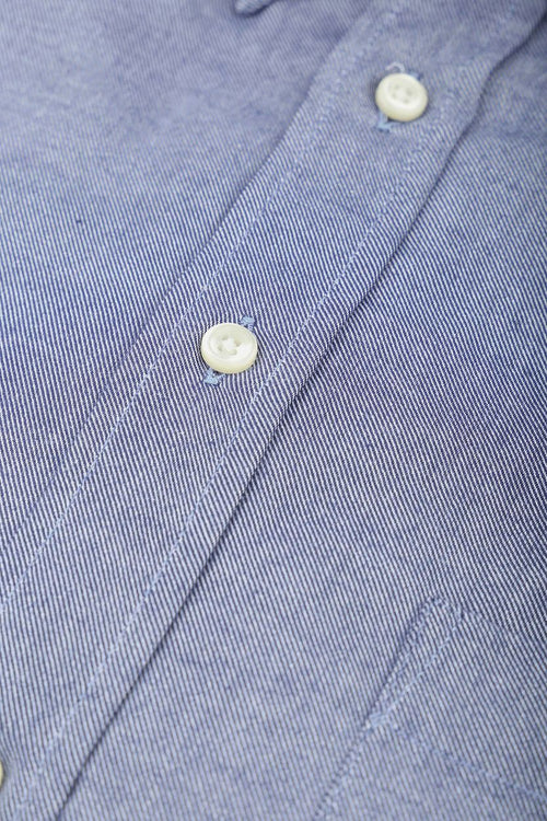 Steppin' Out overhemd twill blauw | Regular-fit