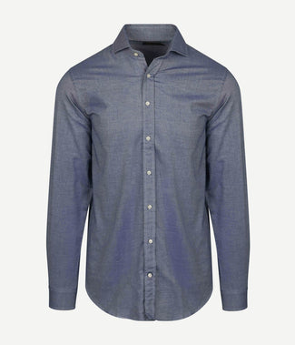 Steppin' Out overhemd twill blauw | Regular-fit