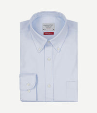 Overhemd twill extra lange mouw lichtblauw