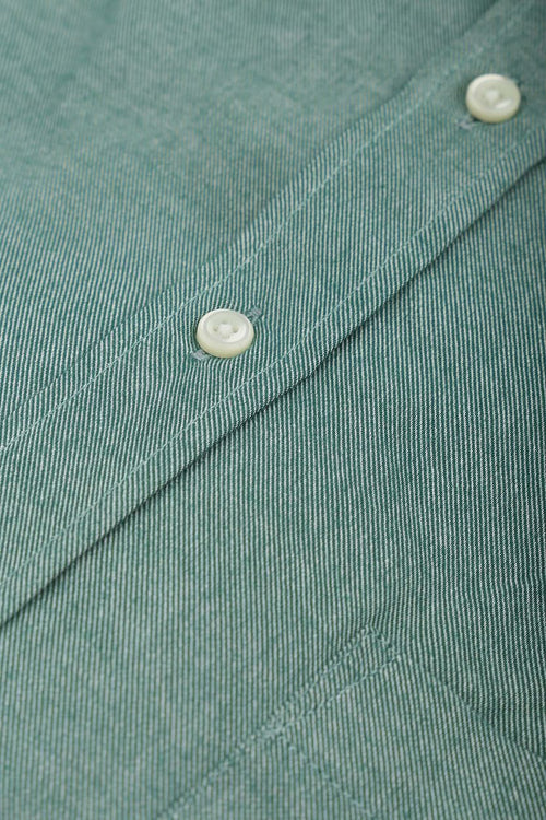 Steppin' Out overhemd twill groen | Regular-fit