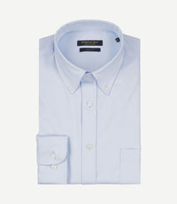 Overhemd twill lichtblauw