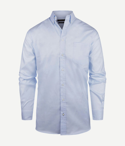 Overhemd twill lichtblauw