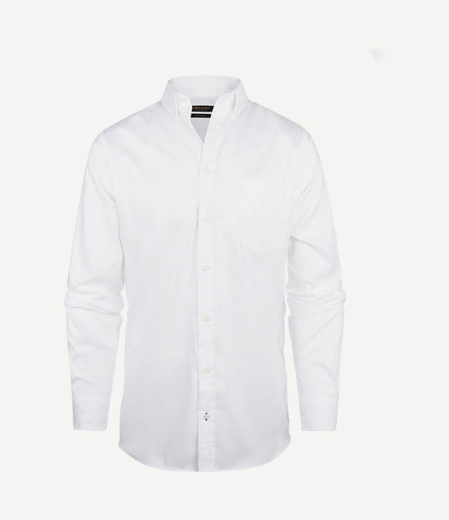 Overhemd twill wit