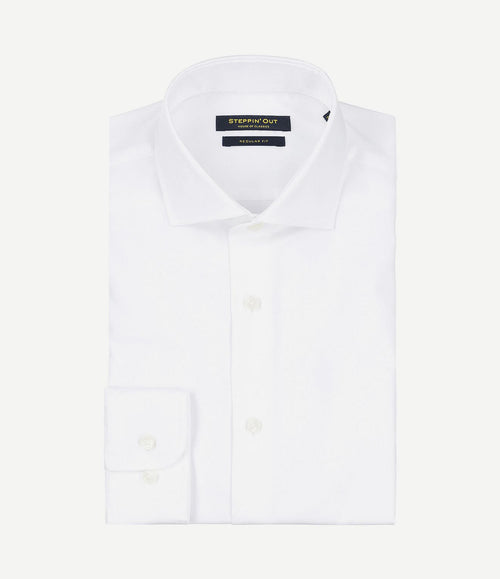 Overhemd twill wit