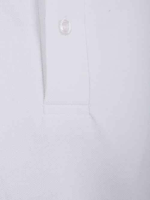 Polo piqué wit