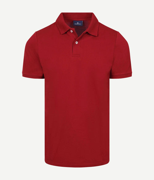 Polo piqué bordeaux