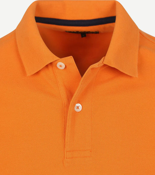 Steppin' Out polo piqué classic oranje | Regular-fit