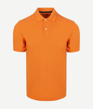 Polo piqué classic oranje