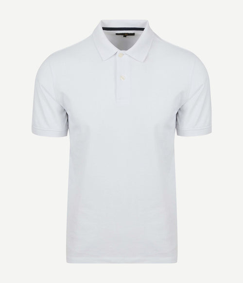 Steppin' Out polo piqué classic wit | Regular-fit