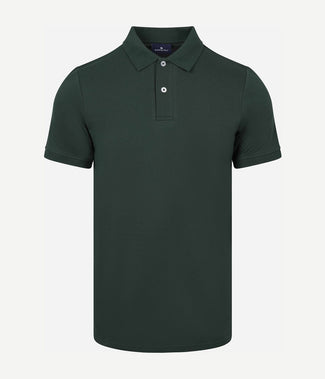 Polo piqué donkergroen