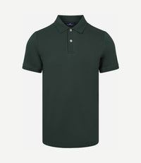 Polo piqué donkergroen