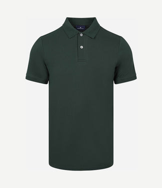 Polo piqué donkergroen