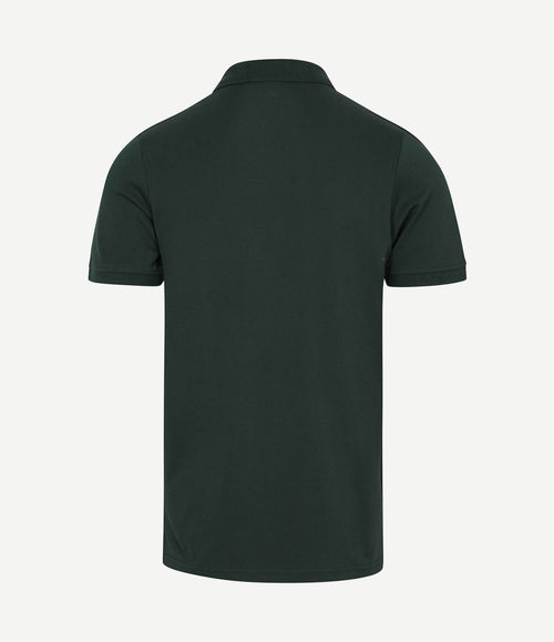 Polo piqué donkergroen