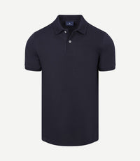 Polo piqué donkerblauw