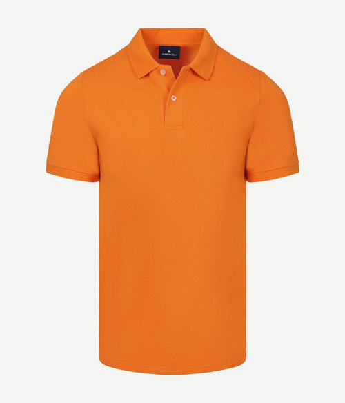 Polo piqué oranje