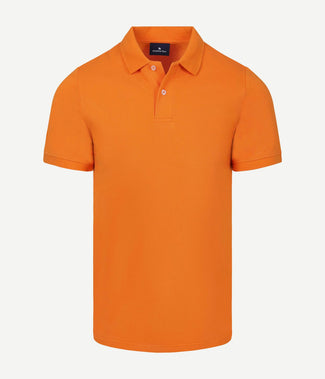 Polo piqué oranje
