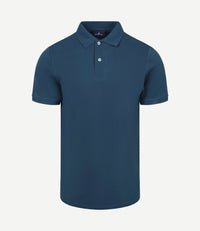 Polo piqué royal blauw