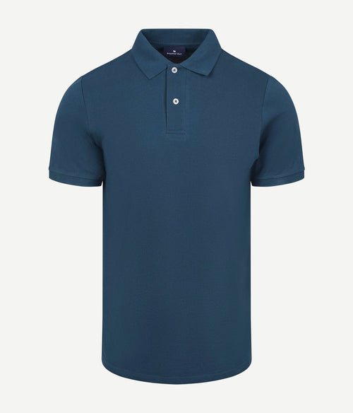 Polo piqué royal blauw
